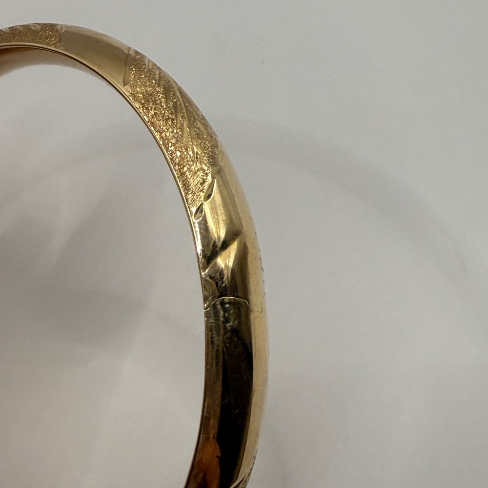 14K Gold Bangle - Picture 9 of 9